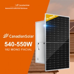 Canadian 182 Single Series solar panel 530W 535W 540W 545W 550W with morego supply